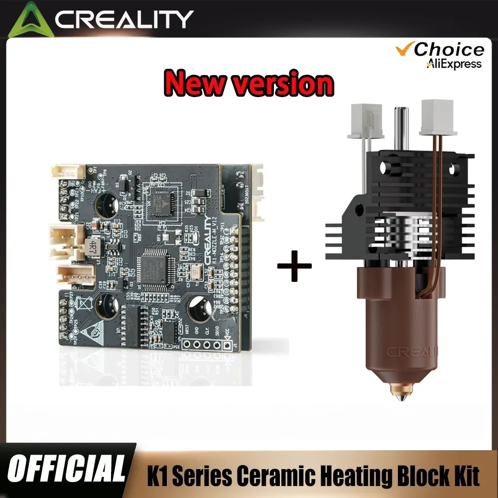 Creality K1/K1C/K1 Max 2025 – Kit Hotend Nueva Versión + Placa PCBA Adaptadora T9 GD32F303CBT6