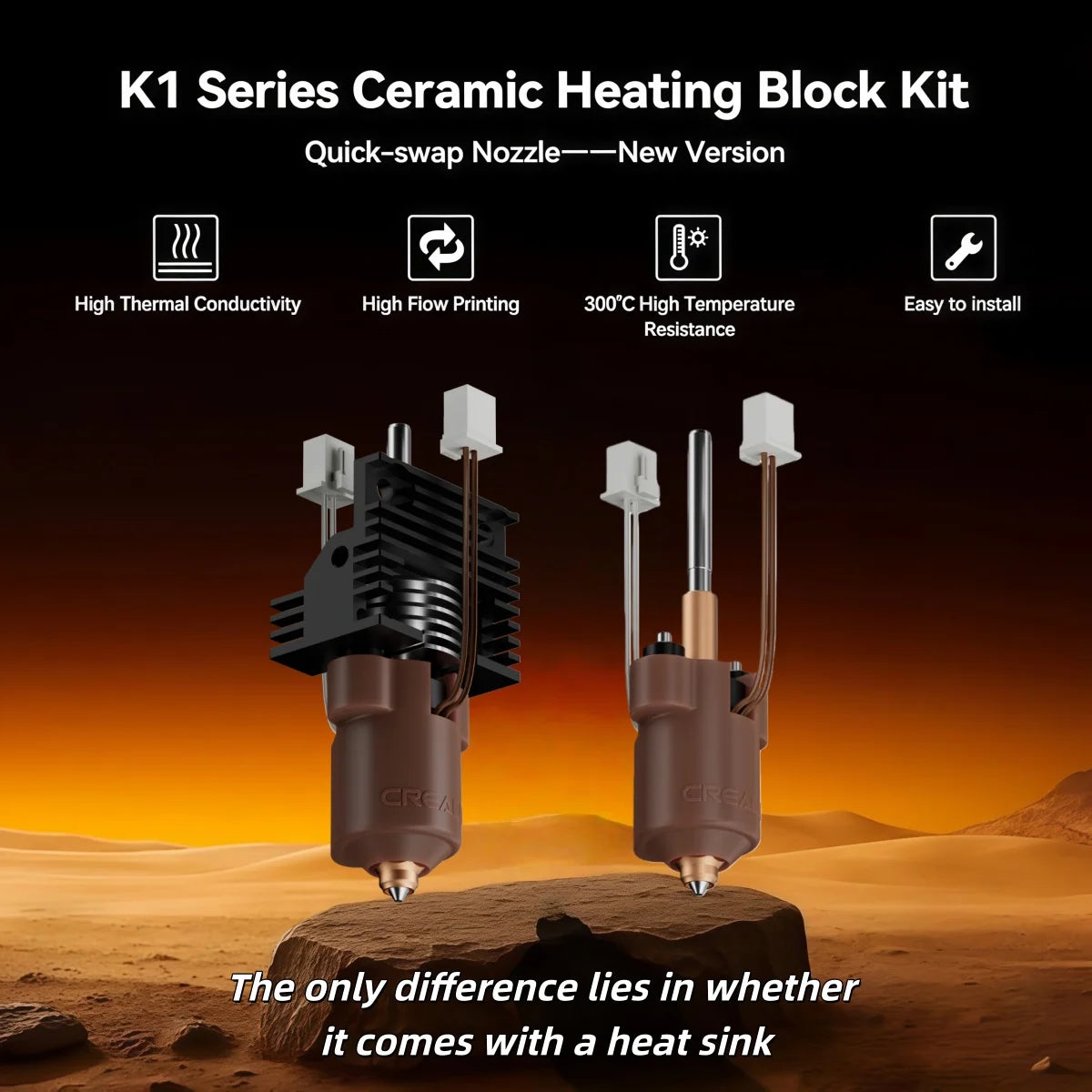 Creality K1/K1C/K1 Max 2025 – Kit Hotend Nueva Versión + Placa PCBA Adaptadora T9 GD32F303CBT6