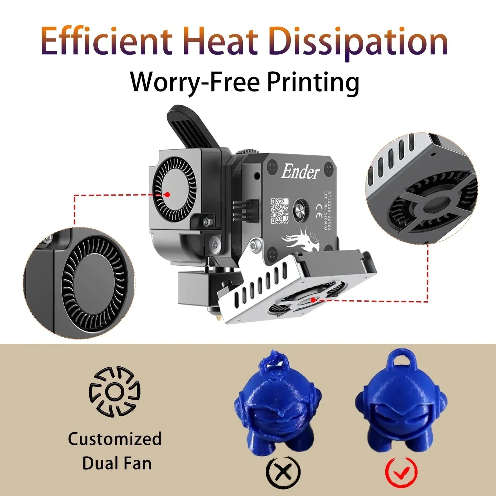 Creality Sprite Extruder Pro Kit 300 °C / 260 °C – Extrusor de Alta Temperatura, Instalación Sencilla y Rendimiento Mejorado